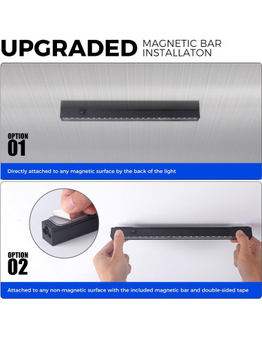 Barrina T5 Luz de Crecimiento LED 1 Pie 5000K 4 Paquetes