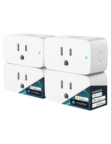 Enchufe Inteligente Linkind Matter 15A 1800W Control Remoto