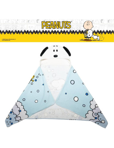 Toalla con Capucha Franco Peanuts 100% Algodón 61x127 cm