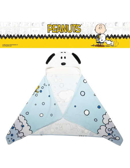 Toalla con Capucha Franco Peanuts 100% Algodón 61x127 cm