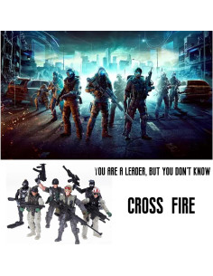 Figuras de Acción IMIREUXY Marines y Zombis 12PCS 2