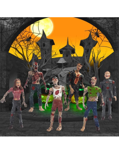 Figuras de Acción IMIREUXY Marines y Zombis 12PCS