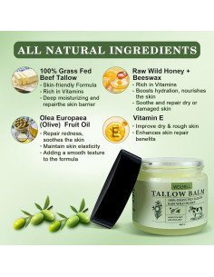 Bálsamo Hidratante Natural Weilnell 2.0 oz - Sebo de Res y Miel 2