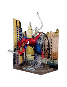 Figura Spider-Man 1:6 McFarlane Toys con Escena y Cómic