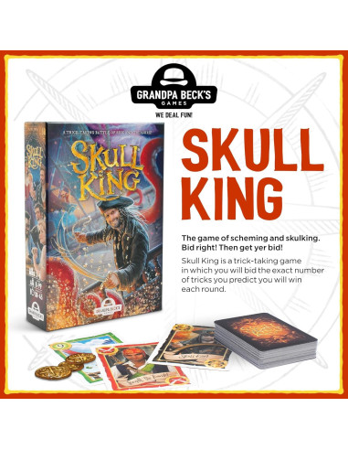 Juego de cartas Skull King Grandpa Beck - 2-8 jugadores