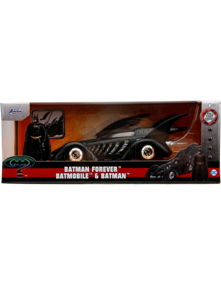 Batmóvil Jada Toys DC Comics 1:24 con Figura de Batman