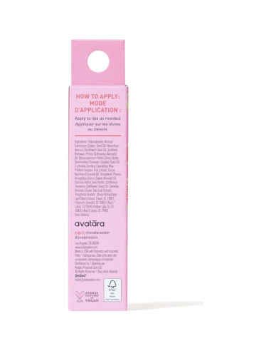 Gel Labial Tinte Hidratante Avatara Guava Glow 15mL