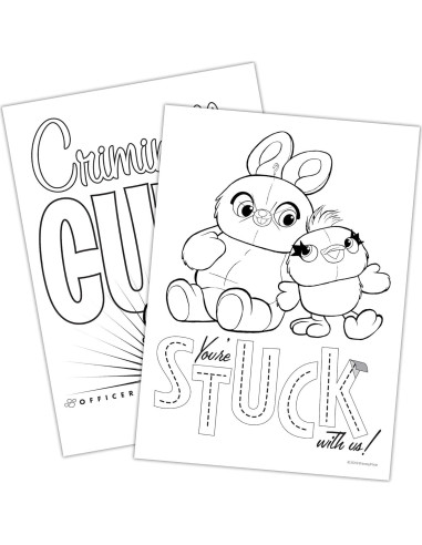 Libro de Colorear Disney Toy Story 4 con Pinturas y Crayones