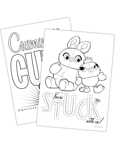 Libro de Colorear Disney Toy Story 4 con Pinturas y Crayones