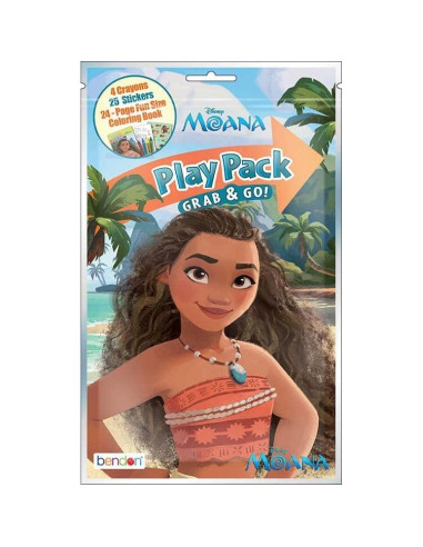 Libro para Colorear Disney Moana con Marcador y Stickers