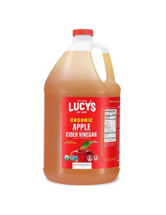 Vinagre de Sidra de Manzana Orgánico Lucy 128 Oz con la Madre