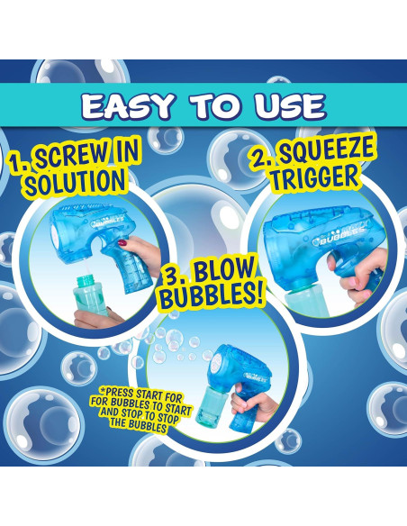 Pistola de Burbujas Iluminada Maxx Bubbles - 306g