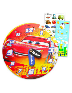 Rompecabezas de Reloj de Madera Disney Cars Lightning McQueen