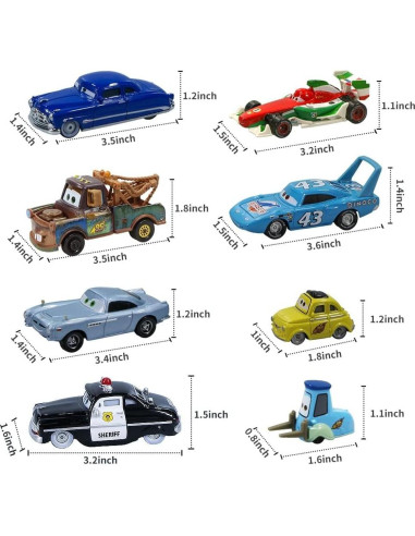 Juego de coches de juguete 15PCS Emakefun 1:55 para niños