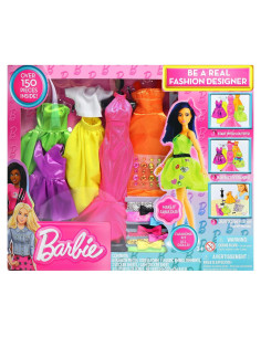 Kit de Manualidades Barbie Diseñadora de Moda - 5 Atuendos DIY