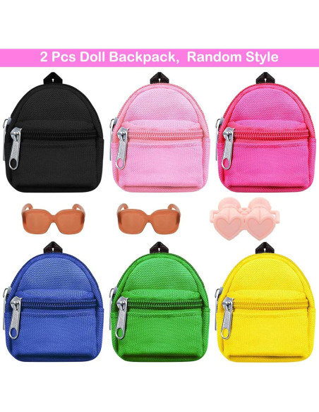 Accesorios de Viaje para Muñecas BARWA 5 Piezas 11.5"