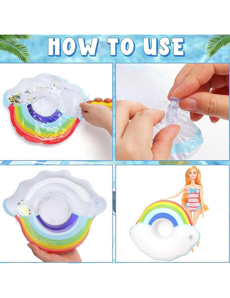 Flotadores inflables para muñecas BM - 9 pcs multicolor