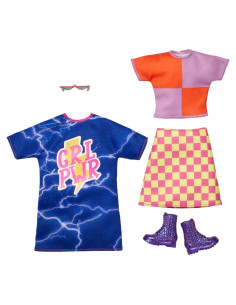 Conjunto de Ropa Barbie Fashions 2 Atuendos y Accesorios