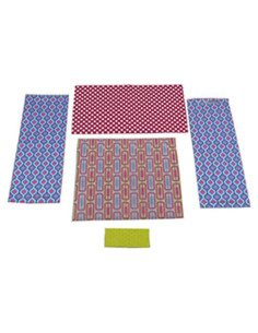 Cortina de Ducha Barbie FBR34 + Manta, 2 Hamacas y Toalla