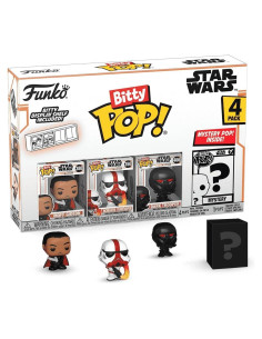 Bitty Pops! Funko Star Wars Mandalorian - Paquete 4 figuras