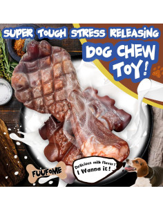 Juguetes indestructibles para perros Fuufome - Paquete de 2 2