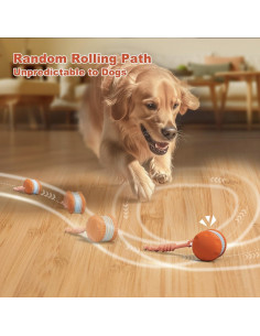 Bola Interactiva para Perros QGI H01 Naranja 10x8.5cm 2