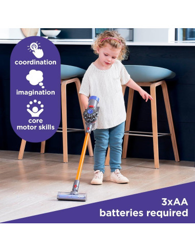 Aspiradora de Juguete Inalámbrica Casdon Dyson Morado