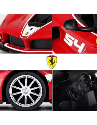 Coche RC Ferrari LaFerrari Rastar 1:14 Rojo Función Completa