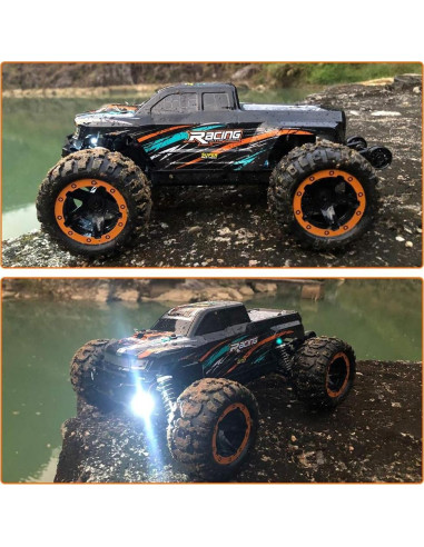 GoolRC Coche RC 1:16 4WD 45KM/H Todo Terreno Naranja