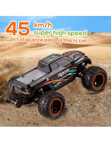 GoolRC Coche RC 1:16 4WD 45KM/H Todo Terreno Naranja