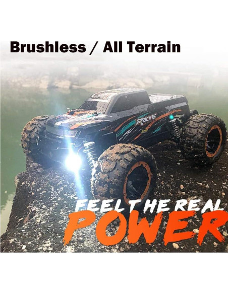 GoolRC Coche RC 1:16 4WD 45KM/H Todo Terreno Naranja