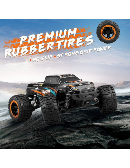 GoolRC Coche RC 1:16 4WD 45KM/H Todo Terreno Naranja