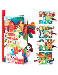 Libro de Tela para Bebés Hahaland Granja 0-3 Años