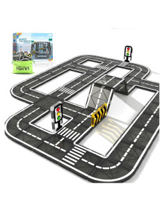 Set de Carreteras de Azulejos Magnéticos IGIVI 20 Piezas