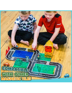 Set de Carreteras de Azulejos Magnéticos IGIVI 20 Piezas 2