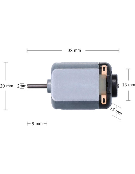 Paquete de 12 Motores Eléctricos 3V 15000RPM Topoox