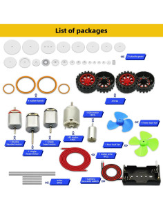 Kit de Motores DC Eléctricos CenryKay 1.5-3V 15000RPM 2