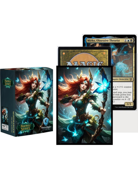 100 Fundas para Cartas Katomula WindRanger 66x88mm