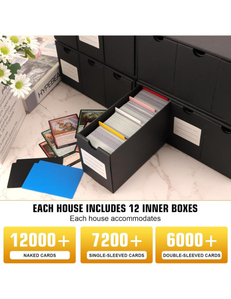 Caja de Almacenamiento de Cartas QLOUNI 12 Cajas 600 CT