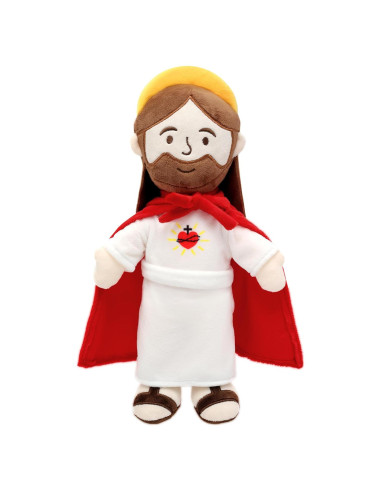 Muñeco de Peluche Jesús Yelakey 33 cm Capa Removible
