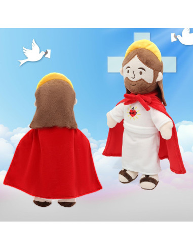 Muñeco de Peluche Jesús Yelakey 33 cm Capa Removible