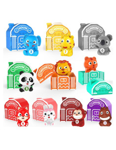 Juguetes de Aprendizaje Montessori Jetbotell 20 Piezas Animales