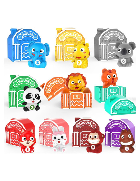 Juguetes de Aprendizaje Montessori Jetbotell 20 Piezas Animales