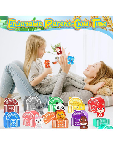 Juguetes de Aprendizaje Montessori Jetbotell 20 Piezas Animales