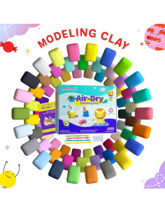 Arcilla Secada al Aire Aestd-ST 66 Colores Kit Creativo 2