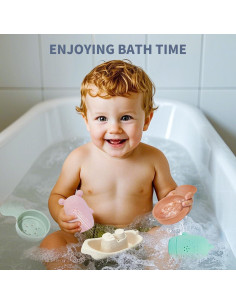 Juguetes de baño para bebés AMCHSURI 15 PCS sin moho 2