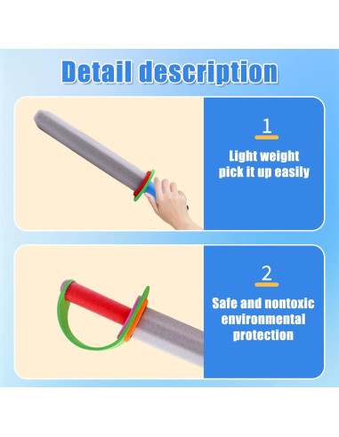Set de Espadas de Espuma 8PCS SHENZHEN 43 cm para Niños