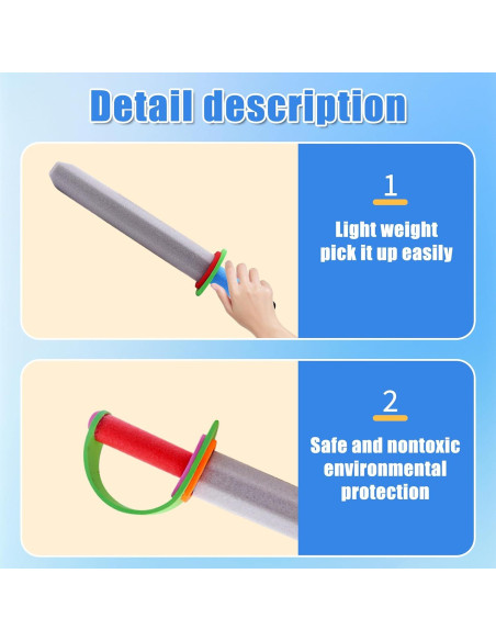 Set de Espadas de Espuma 8PCS SHENZHEN 43 cm para Niños
