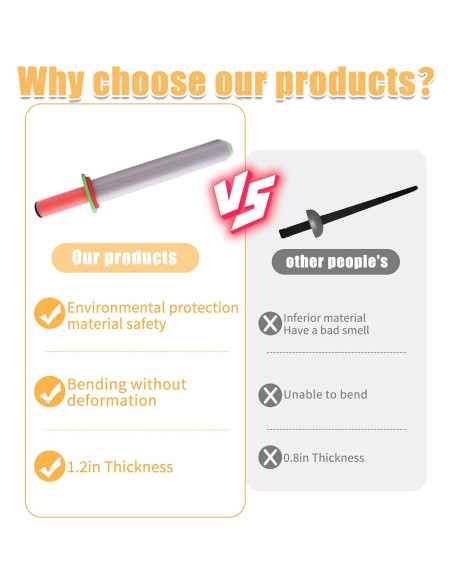 Set de Espadas de Espuma 8PCS SHENZHEN 43 cm para Niños