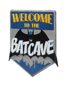 Cartel de Metal Embosado Batman 30x30 cm Vintage 2